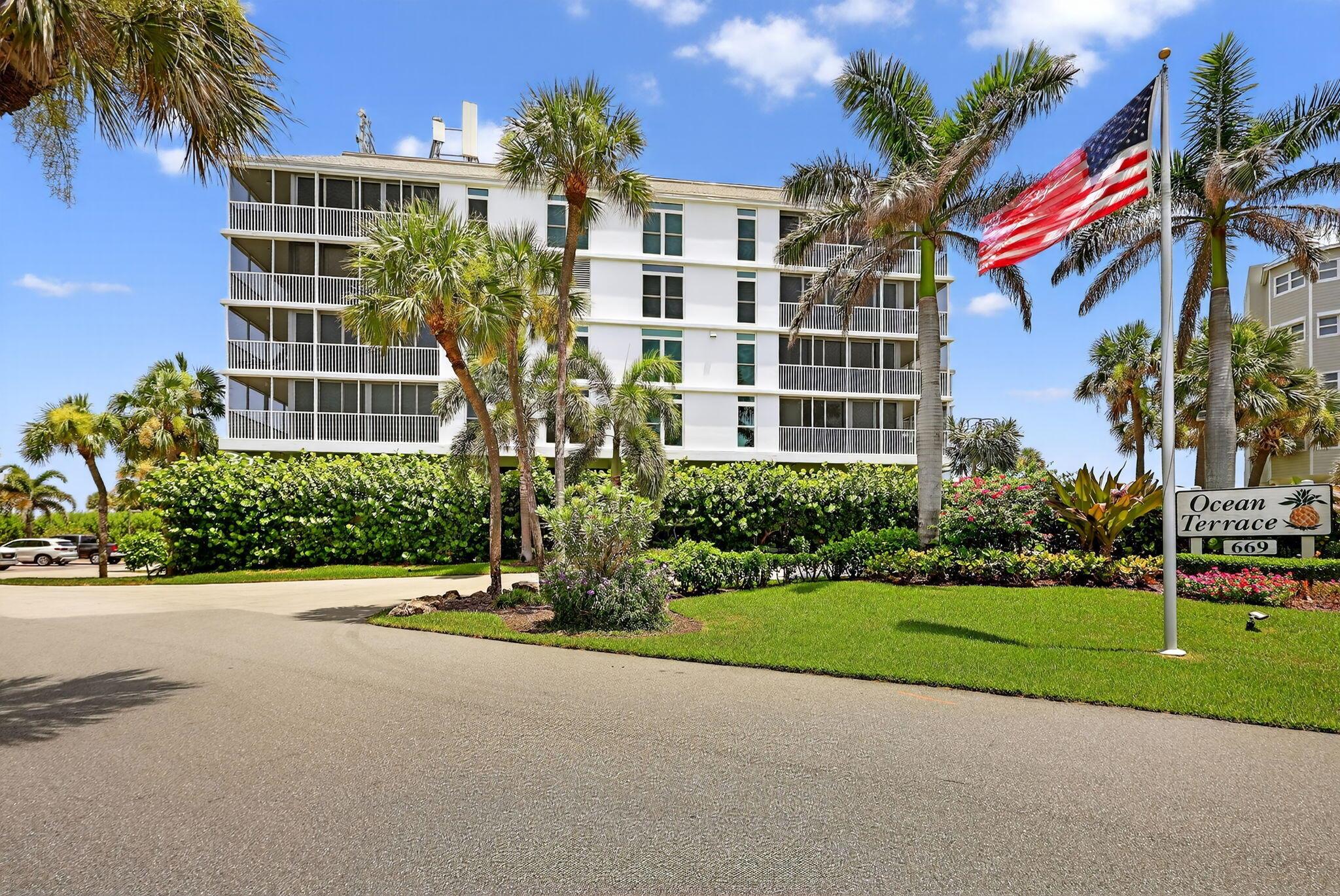 Fully-furnished oceanfront penthouse! Welcome to your dream coastal retreat on Hutchinson Island perfect for investors, seasonal residents or year-round living. Light-filled and impeccably designed, this condo features an open-concept layout and floor-to-ceiling glass doors that open to a spacious balcony.Move-in ready with stylish coastal decor, an updated kitchen with granite counters, in-unit laundry, and generous storage including a walk-in pantry. The bedroom boasts ocean views and balcony access.Located in a well-maintained, elevator building with a heated pool and private path to the beach. Membership is available at the Marriott Ocean Club.Concrete restoration has been completed and all special assessments have been paid.