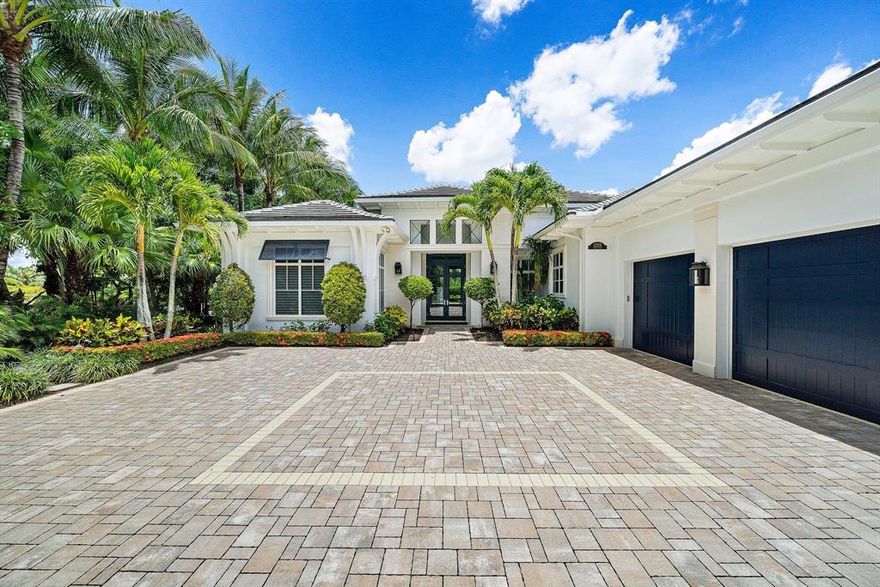 Stunning British West Indies Model Home newer built in 2017, beautifully designed by Terri Polimeni. Situated on 1/3 acre lot. 4 beds, 5.2 baths. Master has his/her closets & baths.  Bermuda model, great room floor plan Waking distance to the club and spa.There are no tee times to play on this pristine signature Raymond Floyd designed course.