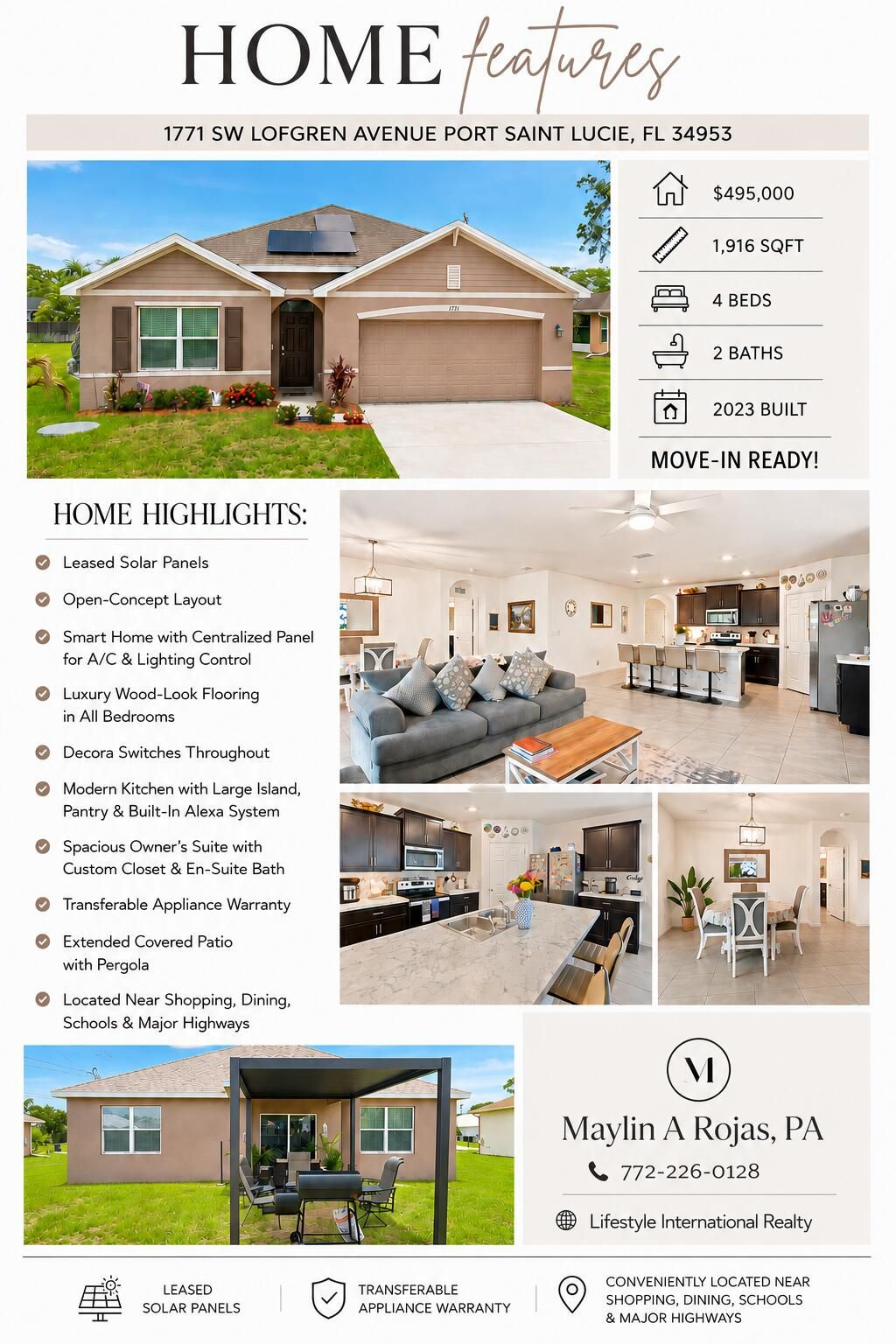 Photo of 1771 SW Lofgren Avenue, Port Saint Lucie, FL 34953 (MLS # B26044928)