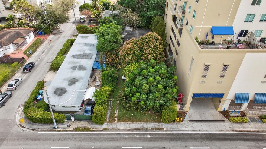 The property consists of a 7,000 square-foot 0.16 acre parcel zoned T5 O, currently improved with a 1,443 square-foot single-family residence. The zoning allows for immediate, as of right development of up to 10 residential units or a boutique office concept, offering investors the ability to execute on a variety of high demand product types. In the interim, the existing structure provides the ability to generate income and offset carry costs during the entitlement and planning phase. Positioned within a rapidly evolving corridor with strong population growth, increasing rental demand, and proximity to Coral Gables' core amenities, this offering presents a compelling opportunity to capitalize on a fundamentally strong location with limited comparable development sites.