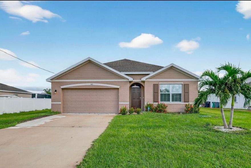 Built in 2023 and located in the heart of Port St. Lucie, this 4-bedroom, 2-bath home delivers the space, style, and setting today's renters are searching for. From the moment you walk in, you're welcomed by a bright, open layout designed for both everyday living and effortless entertaining. At the center of the home, the kitchen stands out with a large island and walk-in pantry perfect for hosting gatherings with family and friends. But what really sets this home apart is what's waiting out back, step onto your covered patio and take in the peaceful canal view an ideal backdrop for your morning coffee or unwinding in the evening. It's the kind of setting that instantly makes you feel at home. Location seals the deal, you're just minutes from shopping, dining, & access to Turnpike & I95.