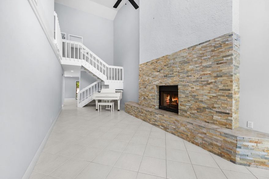 Welcome to your new Delray Beach home! This stunning 3-bedroom, 2.5-bath townhome blends comfort, style, and an unbeatable location. Step inside to a bright, airy living space featuring a breathtaking floor-to-ceiling wood-burning fireplace, the perfect spot to relax or entertain. The updated kitchen boasts brand-new appliances and plenty of room for cooking and gathering. Enjoy the best of Florida living with inviting outdoor spaces on both the north and south sides of the home, complete with an outdoor bar and TV setup, ideal for entertaining or unwinding in the fresh air. Nestled in a quiet community of just 14 homes, this property offers both privacy and charm. All bedrooms are on the second floor. Newer AC unit, replaced a few years ago.