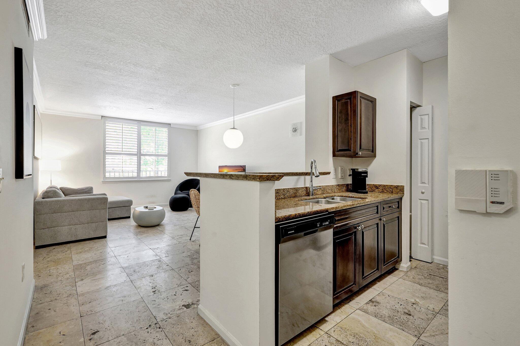 Location, Location! Annual Fully-furnished, 1-bedroom at The Garden Residences. Walk to everything CityPlace has to offer, Kravis Center, Convention Center, Clematis St., Bright-line, Tri-rail, Restaurants, Bars, Retail, 360 Rosemary, Palm Beach, Public Beach and more!Will consider short-term (90-nt. min.) at a higher rate.