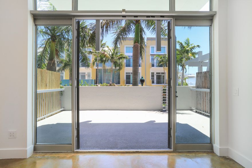 Delray Beach Downtown living! Located just 1.5 blocks from Atlantic Ave, this 1 bedroom 1 bathroom Loft is Sleek, Modern & Sophisticated. The unit offers exposed ductwork, soaring ceilings, and polished concrete floors with an open and casual living space. Granite counter-tops and stainless steel appliances in the kitchen, in-unit laundry, balcony, and 1 assigned covered garage parking space. Come enjoy the roof top pool with hot tub, bar, and built in BBQ grill. Pet friendly community.
