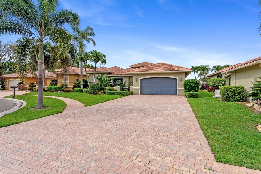 Under Contract but accepting Back up offers until 7-16
This stunning 55+, 3 bedroom, 1 den & 2.5-bath Cabernet Model home boasts an inviting open floor plan with volume ceilings, and high-hat lighting, complemented by neutral tiled floors in main living areas and carpet in the bedrooms. Natural light fills the spacious living/great room with a spectacular view of the lake. Enjoy dining in the lovely breakfast area, in the formal dining room, or on the covered patio with delightful lake view. This home is located on a cul-de-sac with a rare wide and long  driveway.  This home is equipped with a FULL House generator!  You will never be without power with this extremely valuable upgrade.  Garage floor has a custom epoxy speckled floor.
See more details below.  Fridge in garage to stay Community features include a renovated clubhouse with beautiful pool area, tennis center with pro shop, pickleball courts, and fitness center. Centrally located near turnpike and just 5 minutes to shopping!