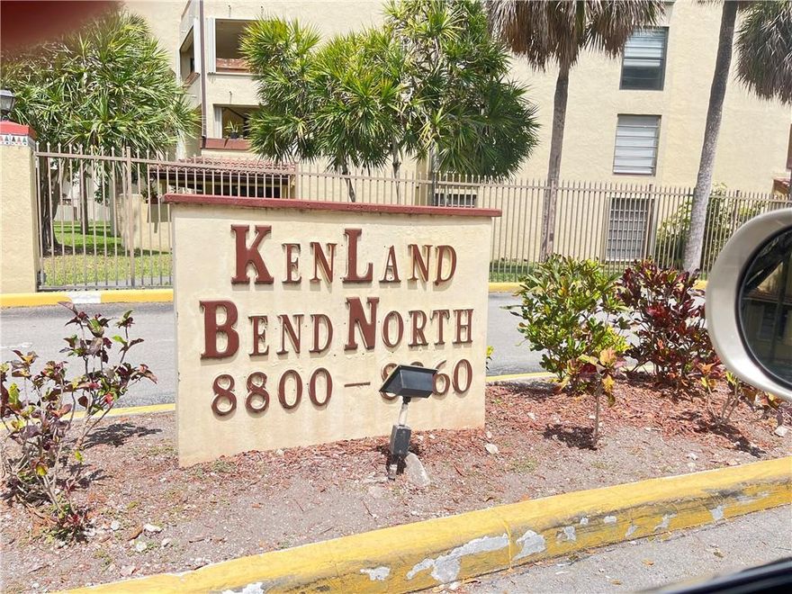Great location in a 24 hour gated community in the heart of Kendall.  Close to FL Turnpike.  Largest and very well maintained 2/2 unit with 1,340 sf living space.  Split master bedrooms.  Very bright and open. All tiled floors. Big walk-in closets. Lots of storage. Huge patio.  Unit has hurricane shutters.  Washer and dryer inside the unit. Enjoy walking a few steps for the pool, racquetball and tennis courts. Clubhouse.  Plenty of parking spaces.
Maintenance includes water, insurance, cable and amenities.  Building has an elevator. One pet up to 25 lb with $250 deposit. A/C is 7 years old.  Washer and dryer 5 years old. Water heater is a new space-saver 4 years old.
There is a12 years assessment fee of $204.21/month.  Association monthly fee is $451.13