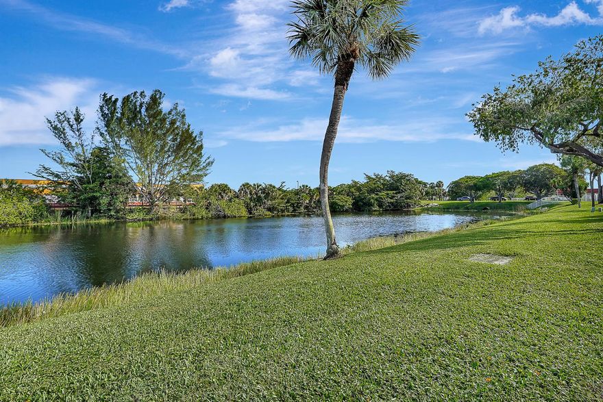 This lakefront unit has been updated & renovated, including a new kitchen, appliances, new floors & impact windows! Enjoy the laid-back or active lifestyle with the full list of amenities that Golden Lakes offers! The main clubhouse has something for everyone to enjoy, from the oversized pool, hot tub, billiards, card room, shuffleboard, table shuffleboard, grills, gym, to a community room with a full calendar of events including parties, bingo, cards, & shows. If you're just simply looking for some peace & quiet, visit the satellite pool, just a short distance from the unit. Weekly bus transportation on Wednesday & Saturday to Publix, Walmart, Target, & the outlet malls.