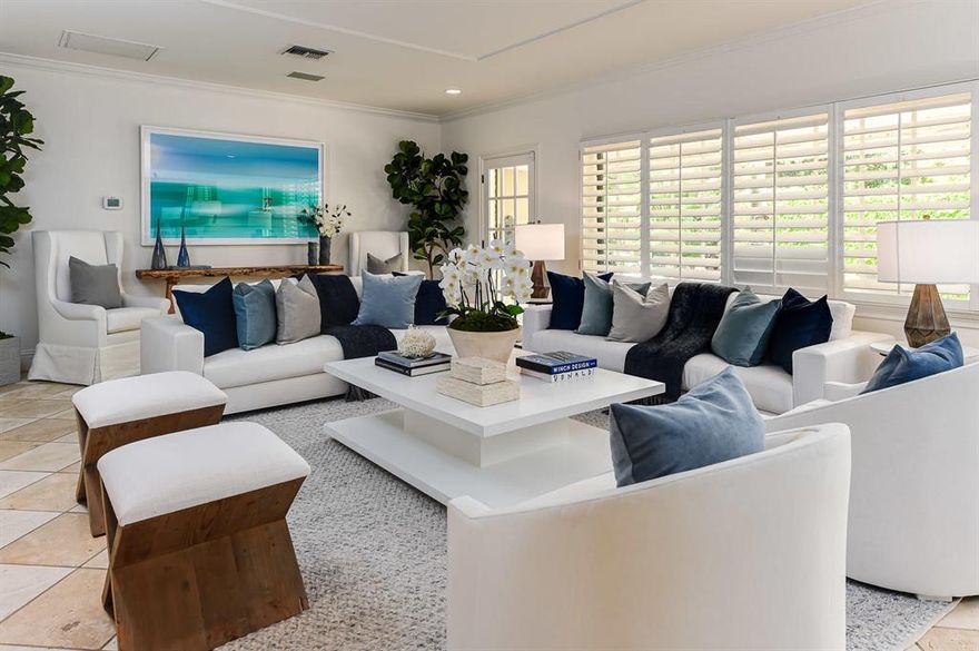 Lovely single story 3BR/4.1BA home on Beach Cabana Street in the North End with 10'+ elevation. Highlights include gorgeous flooring throughout, eat-in kitchen with cook's island, and beautiful master suite with dual baths. Fantastic outdoor spaces with pool, spa, and covered loggia. Ideally located in close proximity to beach and Lake Trail. Beach cabana for Osceola Way residents.