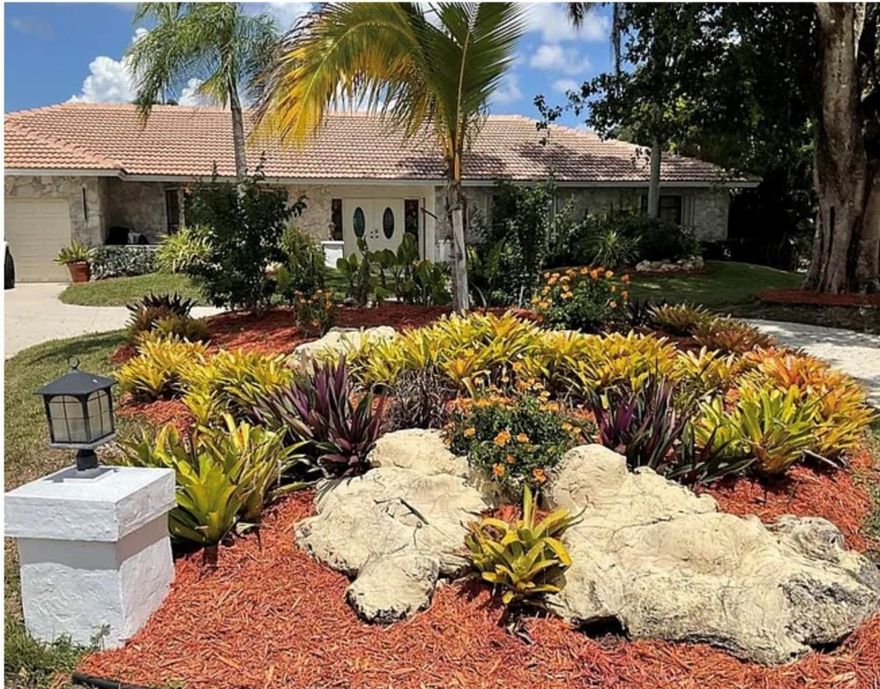 Motivated sellers ! Don’t miss this opportunity!One of the largest homes in Coral Springs at just under 4000 sq ft, on nearly a half acre of land. View of canal.Exquisite 4 bedroom, 4 bathroom estate with bonus room - can be extra bedroom, office or movie room-sweeping driveway, sprawling lot & lush landscaping on peaceful cul-de-sac in the desirable neighborhood of 'The Oaks'. NO HOA.This beautifully kept home features two spacious master suites, huge walk in closets, a cedar closet, new roof 2025, newer a/c's, new tile & a  gourmet kitchen with custom cabinetry, stainless appliances & waterfall granite countertops. The resort style backyard boasts an oversized diving pool, fountain, gazebo, large garden with deck and gorgeous sunset views. The outside bar and grill features an open seating area to enjoy the lovely Florida evenings.The bathrooms are newly tiled, the master bath has a corner jacuzzi tub for a spa-like soak. Enjoy movies ,sports whatever entertainment that suits you in a family sized movie room . Pool has new diamond brite. Separate laundry room offers cabinetry and new washer dryer.Only a 20 minute drive to beautiful Pompano Beach! A 5 minute walk to local Oakwood Park with playground, outdoor exercise equipment and trail to walk dogs.