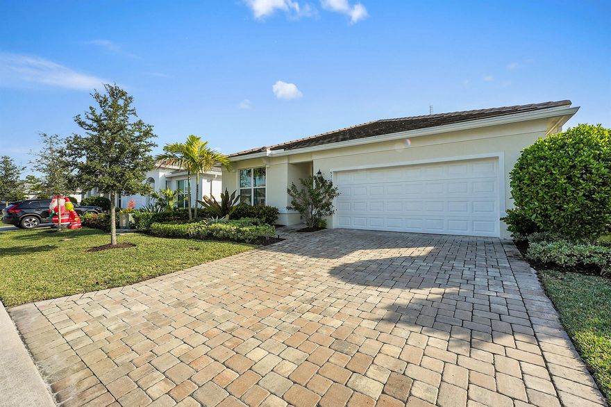 Step into this nearly new 2023-built CBS home in the desirable, Highpointe gated community. FULL IMPACT WINDOWS and tile roof. This home offers 4 bedrooms, 2 bathrooms, and a 2-car garage, this one-story residence features sleek tile flooring throughout and a bright open layout perfect for modern living. The spacious kitchen includes stainless steel appliances and ample counter space, ideal for both daily use and entertaining. Plenty of room for a pool. The property offers easy access to I-95, top-rated schools, and the charm of Historic Downtown Stuart. A fantastic opportunity for those seeking comfort, style, and convenience in Martin County.