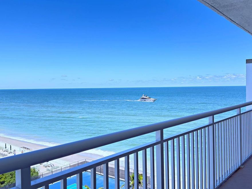 Step into your dream ocean retreat. This spacious Penthouse 2-bedroom, 2-bath, 1,500sqft home welcomes you with beautiful North-East Ocean Views. Imagine starting your mornings with a cup of coffee on your expansive balcony, taking in the beautiful ocean scenery, and ending your day relaxing to the sounds of the ocean waves. From this Penthouse, you can also enjoy the views of the IntraCoastal waterway and watch beautiful fireworks that illuminate the night sky on holidays.Featuring impact-resistant windows throughout, the home ensures comfort and uninterrupted Ocean Views. The space is ready for your personal touch, providing the perfect opportunity to refresh, update, and make it uniquely yours. Whether you're seeking a full-time oceanfront residence or a seasonal getaway,