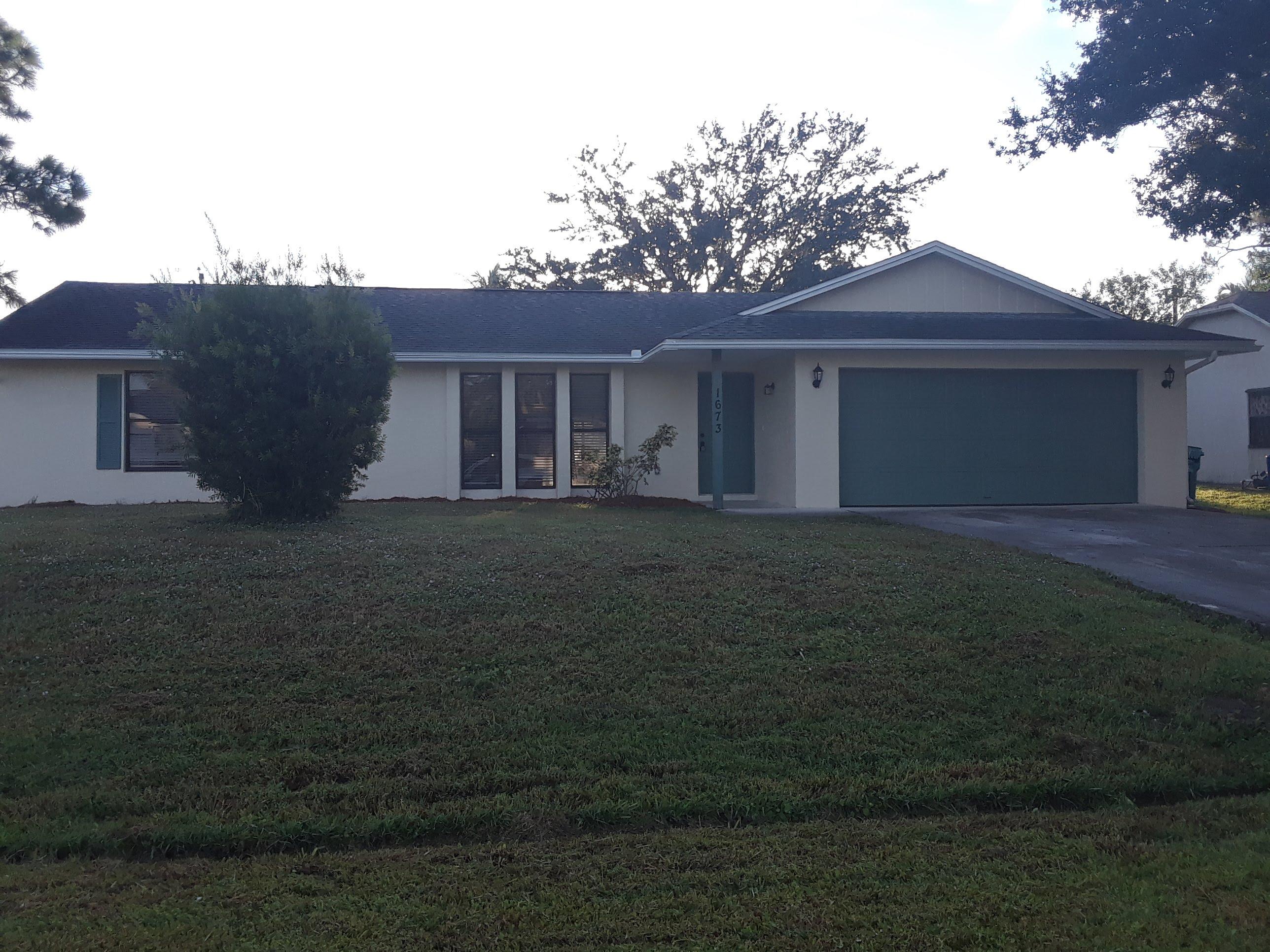 This 3 bedroom 2 bath home is centrally located in Port Saint Lucie off of Floresta. Freshly painted updated home. Granite counter tops in kitchen. Brand new stainless steel appliances.Tile through out home (wood look). Screened porch Washer/ dryer included & lawn maintenance included. Tenant is responsible electric, cable & water/sewer