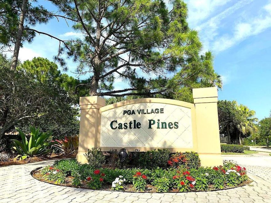 Experience resort-style living in the desirable Castle Pines community within PGA Village, Port St. Lucie. This fully furnished one-bedroom, one-and-a-half-bath condo features a bright, open layout with quality finishes, comfortable furniture, and tasteful decor throughout. The apartment offers a spacious living area, a well-equipped kitchen, and a private bedroom with its own full bath, plus a convenient half bath for guests. Enjoy the recently renovated pool area, lush landscaping, and the tranquility of a secure, gated neighborhood. The location is ideal--just minutes from shopping, dining, hospitals, and easy access to I-95. This furnished condo in Castle Pines blends elegance, comfort, and convenience in one of Port St. Lucie's most sought-after communities.