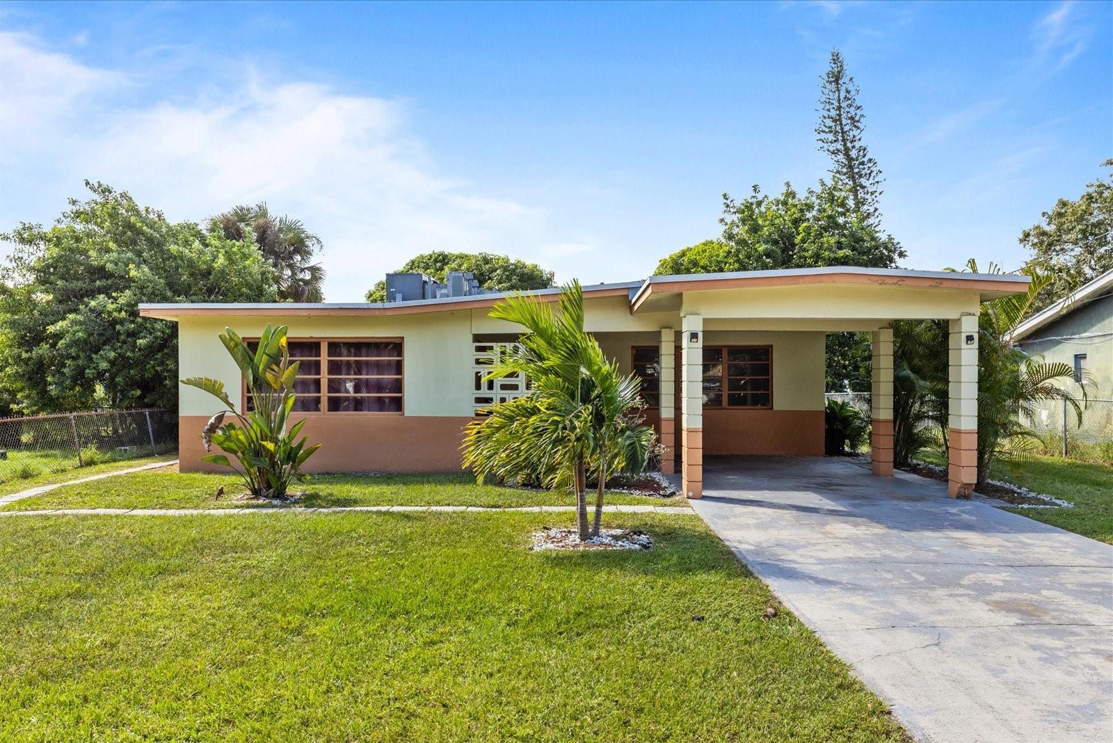 Welcome to this cozy single-family home that’s ready for your personal touch! This spacious residence of 1808 sqft Total area, offers a fantastic opportunity to create your dream home while enjoying both comfort and convenience.  The additional room off the kitchen could be a 4th Bedroom or office. Beneath the carpet lies beautiful white/cream terrazzo flooring throughout, a timeless feature just waiting to shine again. Set on a generously sized lot, the property boasts a massive backyard, perfect for entertaining, gardening, or even adding a pool. Located just minutes from the Turnpike and I-95, you’ll appreciate the easy access to major highways, shopping, dining, and local attractions. Don’t miss this incredible opportunity to invest in a property to make your vision a reality!