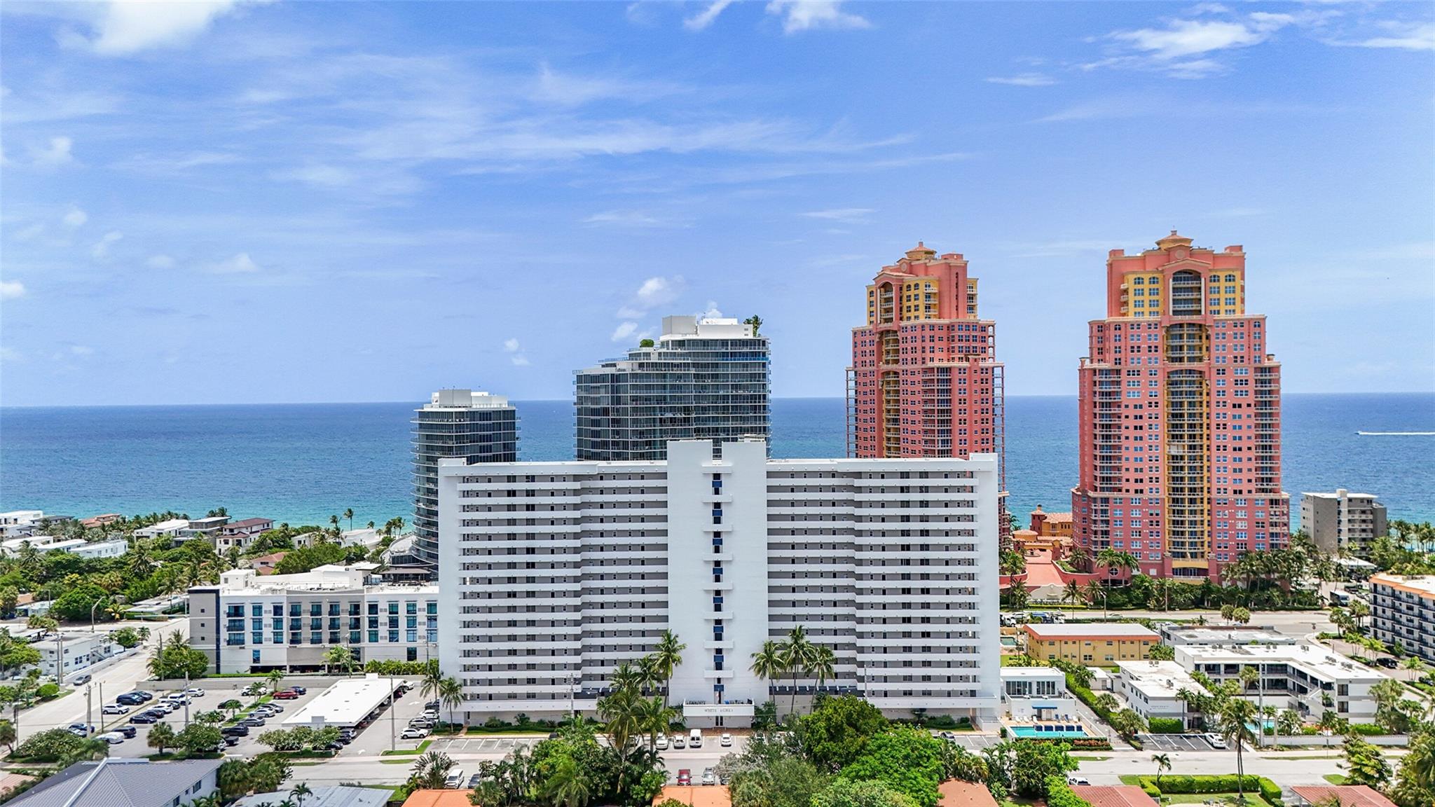 Imagine living just across from Fort Lauderdale Beach in this stunning 2-bedroom, 1.5-bath condo at White Egret. Set on the 10th floor, it offers ocean views, a spacious 1,103 SF layout, and the added benefit of impact windows and doors installed throughout. The open kitchen features white shaker cabinets, quartz countertops, and stainless steel appliances. The living area is ideal for relaxing or entertaining, and the private balcony is perfect for soaking in the ocean views and breezes. The primary bath features a double vanity and a gorgeous glass-enclosed shower. One of the few pet-friendly buildings on the beach. The building is very well maintained and professionally managed with on-site manager. Just a few blocks to the new Publix and great restaurants.
