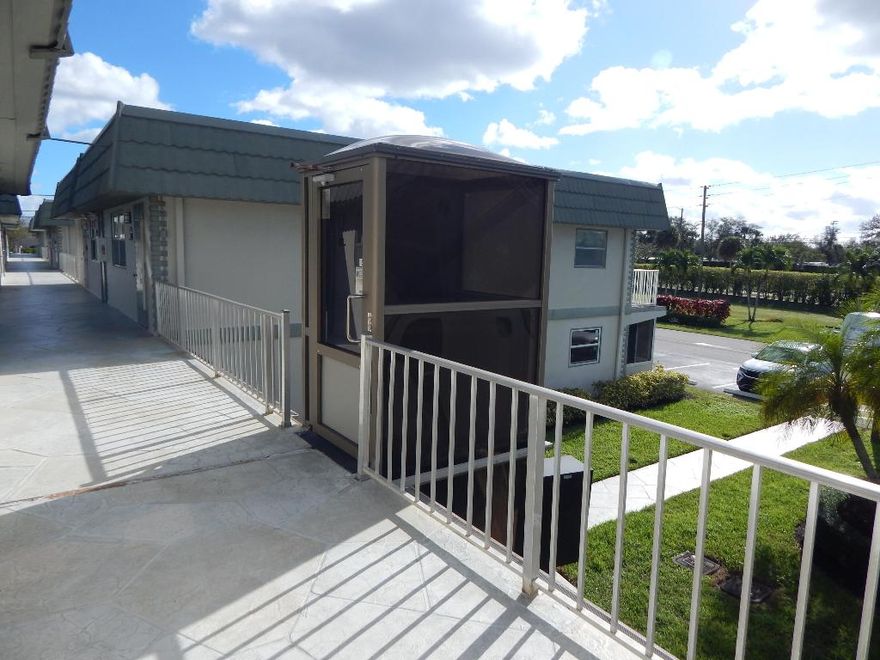 $2,000 Seller Credit at Closing for the Capital Contribution due from Buyer at time of Application. Location, Location, Location!!! Don't pass this 2nd floor by as the unit is located next to ADA elevator and across from staircase. Comes with parking spot 43 which is adjacent to the walkway to the elevator. Dead end street with a park across with table and bbq. Kings Point offers many amenities - multiple pools, gold courses, 2 gyms, pickleball, tennis, bocce, 2 Restaurants, bus service, Theater, etc. Maintenance does not include water, electric or internet.