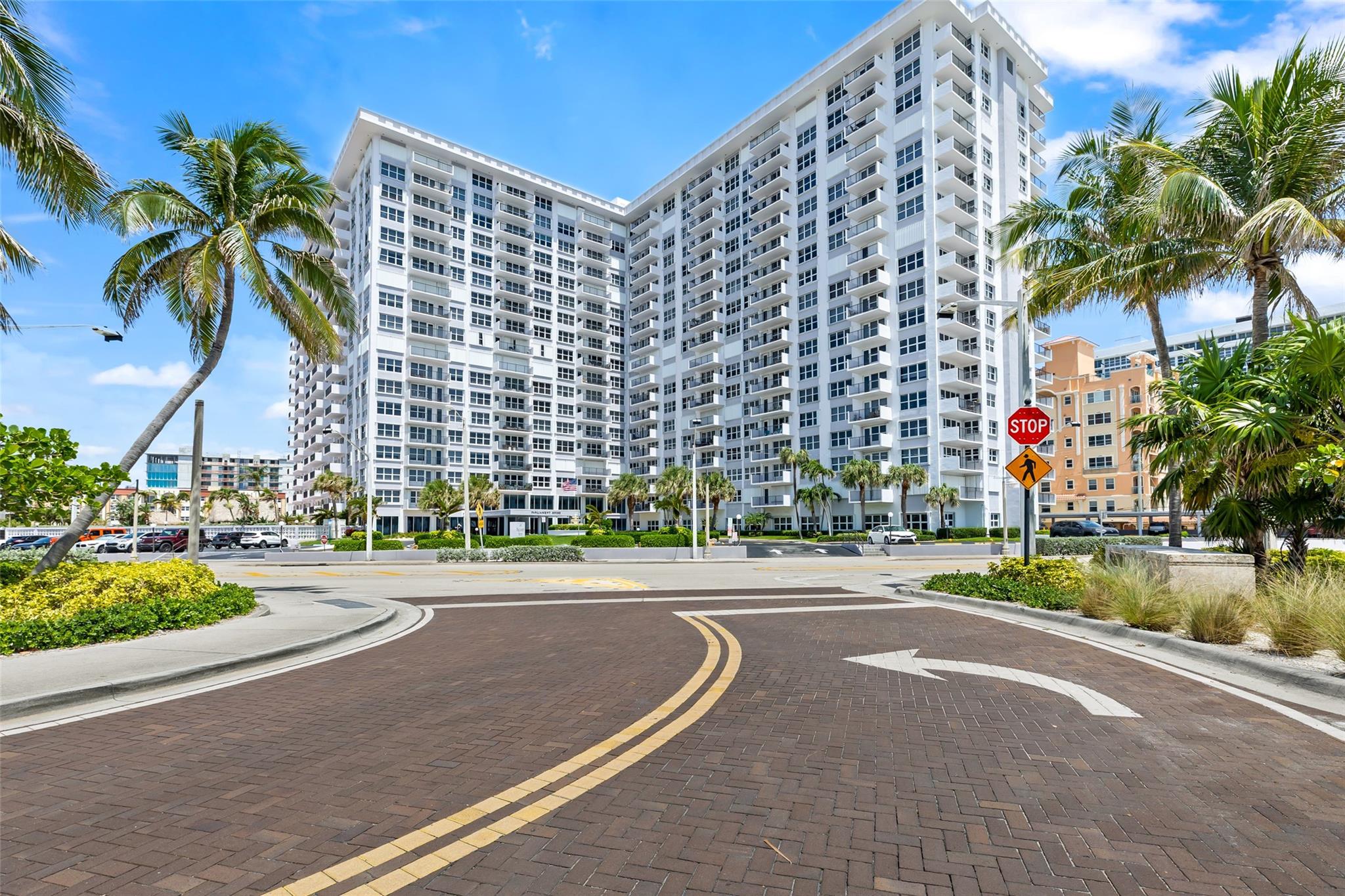 Beautifully renovated immaculate 2BD/2BA condo just steps from the beach! This light and bright corner unit boasts a Key West flair, an open floor plan, quartz countertops, wood flooring, private balcony, and hurricane impact windows. Enjoy direct beach access, garage parking, and plenty of parking for your guests. The building features a fitness center and club room. Walk to the new Pompano Beach Pier, shops, and great local restaurants!