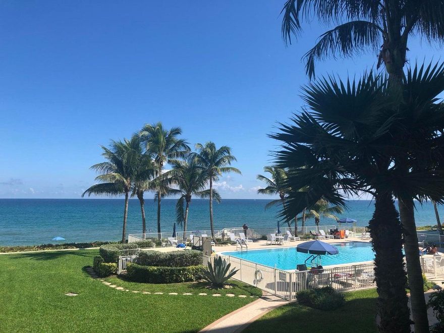 Just in time for summer!  Relax on the beach or at the pool, this condo community is right on the sand, just steps to the beach!   Penthouse Towers is an active community with a pool side view of the ocean. Sit on your balcony and watch the sunrise! Gorgeous views!