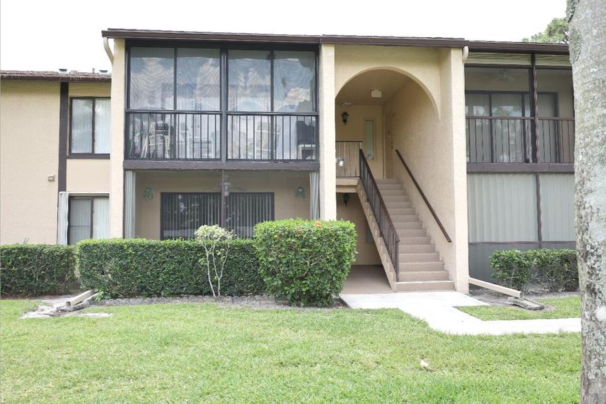 ADULT COMMUNITY 55+, Check out this well maintained second floor 2 bedrooms/2 Bath condo in Pine Ridge North IV community. Master bedroom features a walk-in closet and attic access for storage. All restriction on rentals has been lifted, amenities include pool, clubhouse, tennis, pickle ball, shuffleboard and bocca courts. Conveniently located to Airport, grocery shopping, restaurants, and more