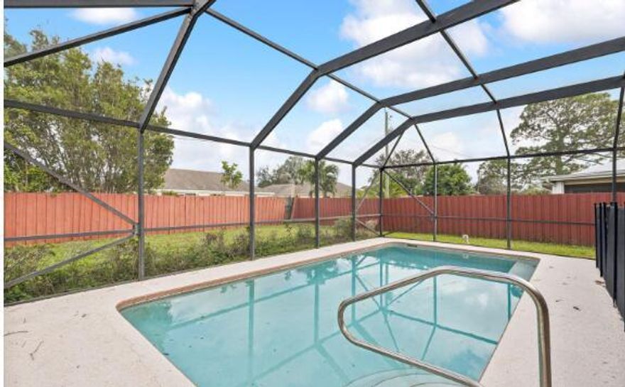 WELCOME TO YOUR TROPICAL RETREAT IN THE HEART OF PORT ST LUCIE! THIS BEAUTIFUL 3 BEDROOM 2 BATHROOM HOME FEATURES A SPARKLING SCREEN-ENCLOSED POOL AND SPACIOUS COVERED PATIO, PERFECT FOR RELAXING OR ENTRETAINNING ALL YEAR ROUND. LOCATED IN A QUIET, DESIRABLE NEIGHBORHOOD  CLOSE TO EVERYTHING, VERY CONVENIENCE.