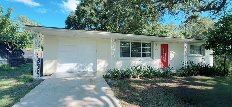 Charming 2 bedroom 2 bathroom home in the heart of VERO BEACH! This well-built residence offers good bones and a prime location close to all the shopping, dining, beaches an d attractions Vero Beach has to offer. The home features a spacious living area, a one-car garage and a beautifully fenced backyard with mature trees-perfect for relaxing, gardening or entertaining. Enjoy the comfort of solid construction and the opportunity to add your own personal touch. Whether you're a first time home buyer, downsizing or looking for an investment property, this home  has endless potential. Experience the best of coastal living in a quiet, convenient neighborhood just minutes from everything! Call now for more details and private showing.