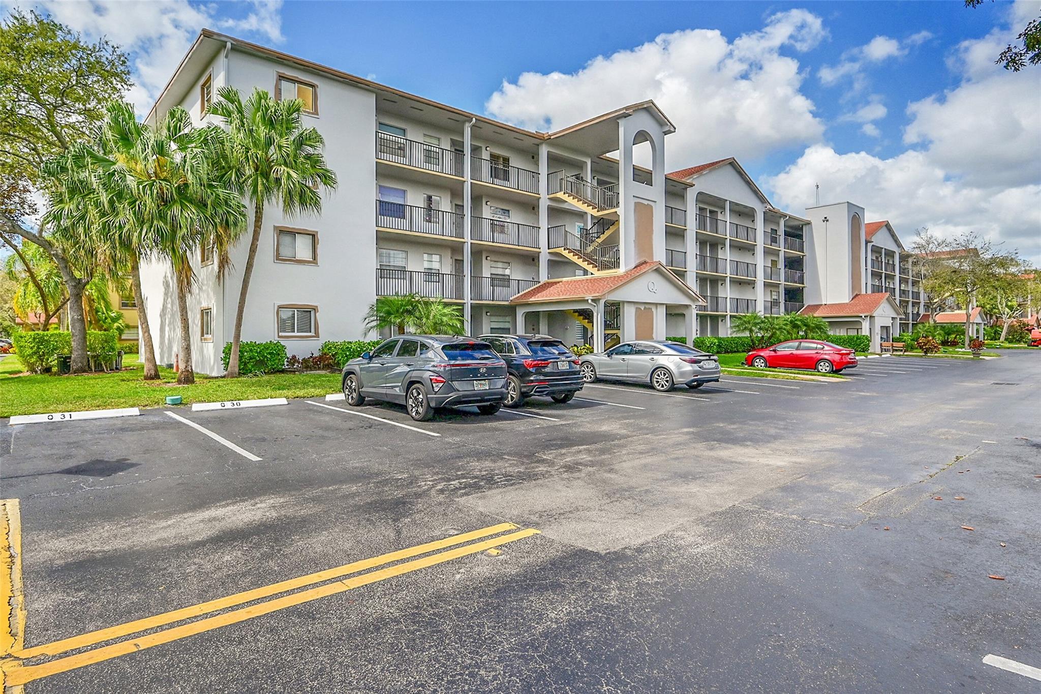 Oversized 2/2 on 4th Floor in Century Village a 55+ Community with Resort Amenities. Washer/Dryer in Unit. Wood laminate flooring living space with Tile in the Kitchen & Bathrooms. Walk-in closets. Association Includes: Cable, Internet, Water, Sewer, Trash, Elevator, Assigned Parking and all the Amenities. Amenities include: Clubhouse with Indoor/Outdoor Pools, Sauna, Two Gyms, Aerobic Classes, Tennis Courts, Theater with Live Shows and Movies, Pool Tables, Game Room, Ballroom Dance, Restaurant, Pharmacy, Golf Courses, Gated, 24/7 Security Patrol, inside Rescue and Fire Dept, Free Courtesy Shuttle Buses. Plenty of Guest Parking always available. As per Association a Minimum of 650 Score is Required. Close to Hospitals, Doctors Offices, All Supermarkets, Malls and Restaurants.