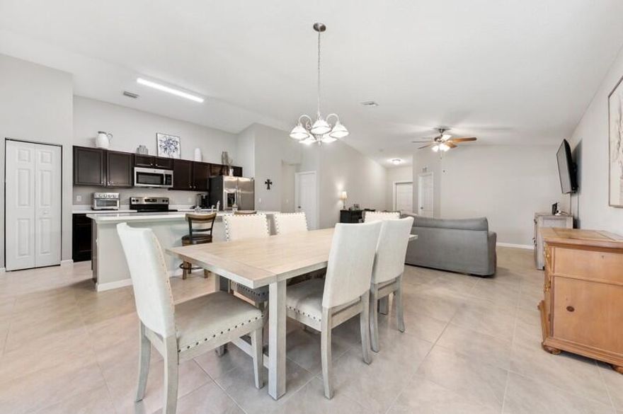 Stunning 4 bedroom CBS home built by Synergy Homes in 2020 situated on .23 acre lot.  Features include 3 way split floor plan, tile throughout living area, gourmet kitchen with island and GE stainless appliances and much more.  Relax on the covered patio and admire the fruit trees.  No homeowner's association. No need to wait to build.  Spring into this home today!