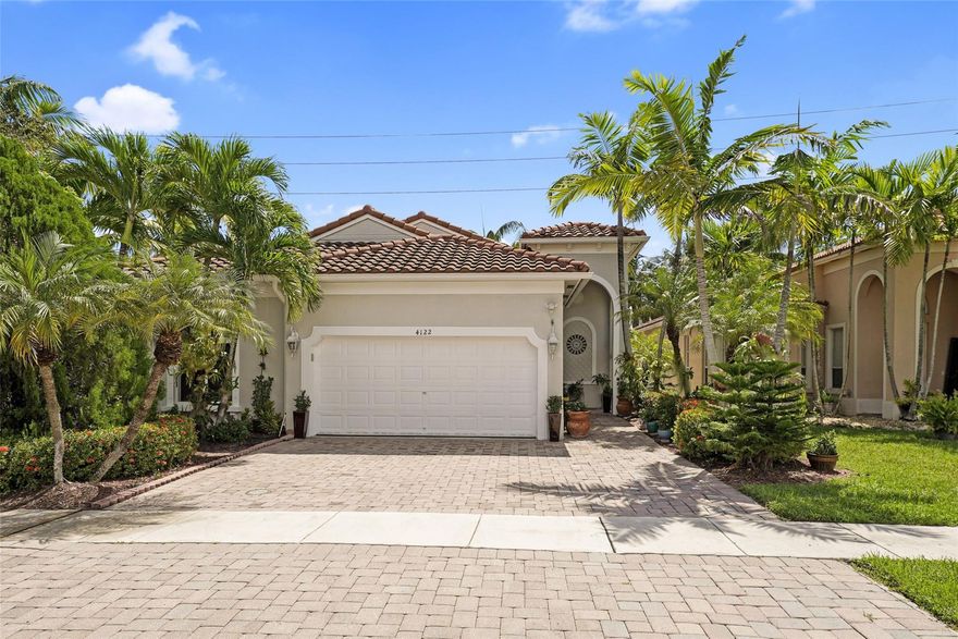 Spectacular 3BR/2BA single-family home in gated Portafolio Estates! Features 2-car garage + 3 driveway spaces, new roof (2022), new A/C (2024), impact windows and exterior doors, crown molding, recessed lighting, zebra blinds and fully remodeled open kitchen. Split layout, tile flooring throughout, freshly painted exterior, new gutters, covered patio w/pavers, sensor exterior lights, and new vinyl fence. Appliances updated (2021–2025), including new washer, dryer & fridge (2025). Quiet garage opener, fans w/remotes. Impeccably maintained and move-in ready. Prime location near highways, schools, and shopping. These items don't convey with the house & will be retained by Seller: plants and orchideas, TV locate at the patio, Drapes & curtain brackets in bedrooms, refrigerator at the garage.