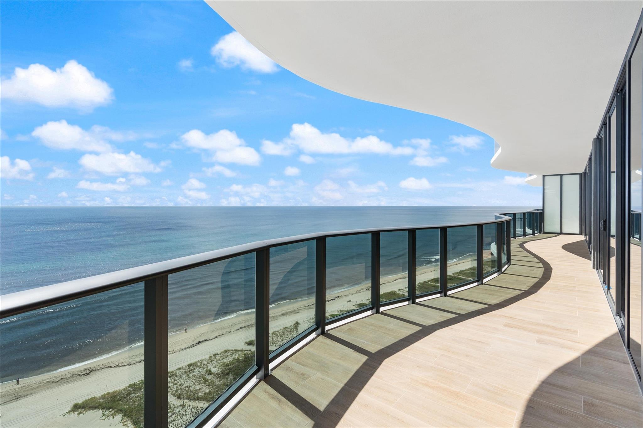 The newest standard of luxury living on the beach - CASAMAR 1702 is the premier 3 bedroom floor plan in the building. The entire unit looks at the ocean, over 3,200 sqft inside and out, wrapped in glass. Spacious living areas ideal for entertaining that seamlessly open to the balcony for indoor-outdoor living. Finished with italian kitchen cabinetry, wolf & sub zero appliances including an espresso machine and gas range. Spa like primary suite with 2 walk in closets. 2 ensuite guest rooms and large flexible den. Includes 1 self parking + additional valet and a storage room.
Resort style amenities: sunrise & sunset pools, cabanas, bbq area, state of the art fitness center with saunas, concierge, valet, club lounge, VR golf simulator, pickleball court, water-sport storage and security.