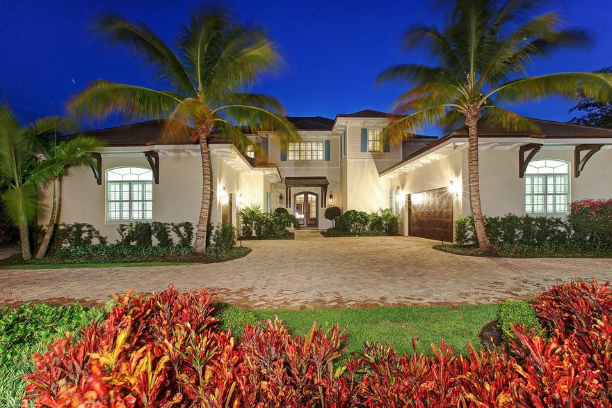 Magnificent British West Indies custom built Riverfront Estate home. This sophisticated home features a Downsview kitchen, marble counter tops, Wolf and Sub-Zero appliances, several custom built-ins, scraped wood flooring, first floor master, exquisite master bath with custom built closet, impact glass, security cameras, summer kitchen, Infinity edge saline water pool and spa with panoramic wide water views surrounded by lush tropical landscaping. All of this and more overlooking expansive River views.