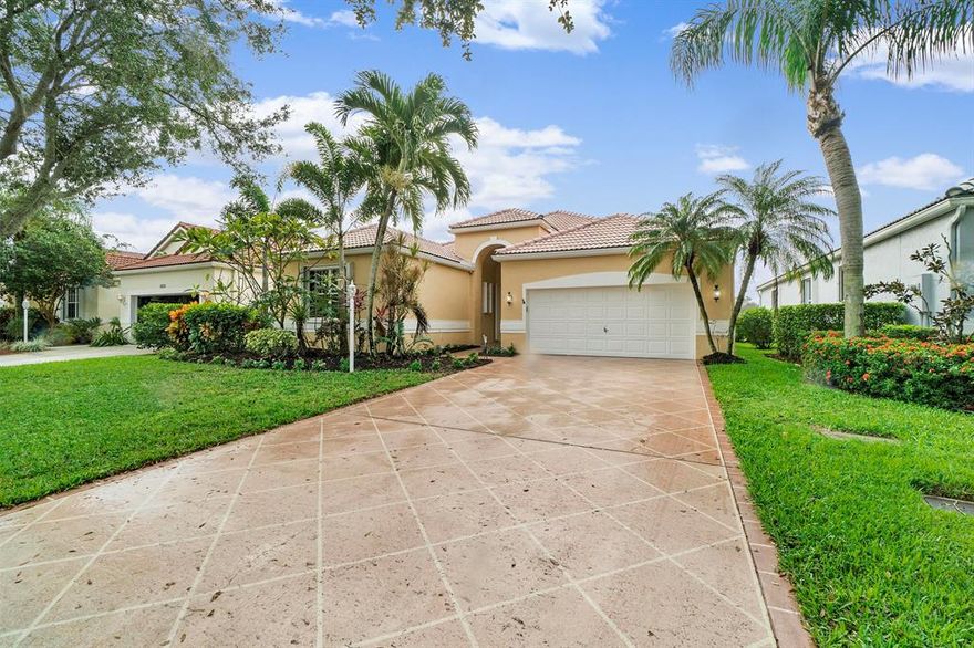 Amazing Lake VIEW from this Beautiful one story single family lakefront pool home in Mayfair Parkland. This 3 Bedroom home has lovely updates and is available turn-key. Recently updated: A/C, Water Heater, Pool Screens, Pool Equipment.  From the CBS construction and  volume ceilings to the easy to close accordion shutters to the screened pool this home delivers! Mayfair at Parkland is a manned-gated community with beautiful, mature, shaded, tree-lined streets near Parkland schools.  Across the street from just one of Parkland's amazing city parks where you will find a great playground, tennis, baseball, and more. Come live the South Florida lifestyle right here!