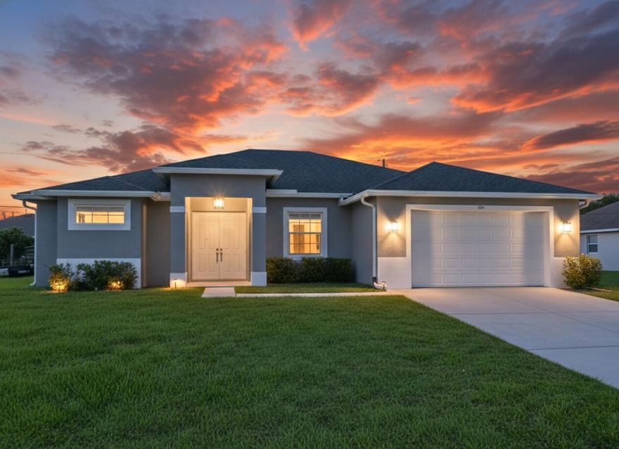 Absolutely pristine home that truly shows like a model! This beautifully maintained 3-bed, 2-bath residence offers 2,155 sq ft of spacious living, an open floor plan, and timeless curb appeal on a generous 10,454 sq ft lot in desirable Port Saint Lucie. Built in 2018, this home features an attached garage, quality construction, and thoughtful design throughout. Enjoy the comfort of modern living PLUS energy-saving roof insulation to help keep your electric bills lower. Perfect for everyday living or entertaining, this home blends style, efficiency, and move-in readiness — don't miss your chance to call it yours!
.
Professional Photos coming soon..