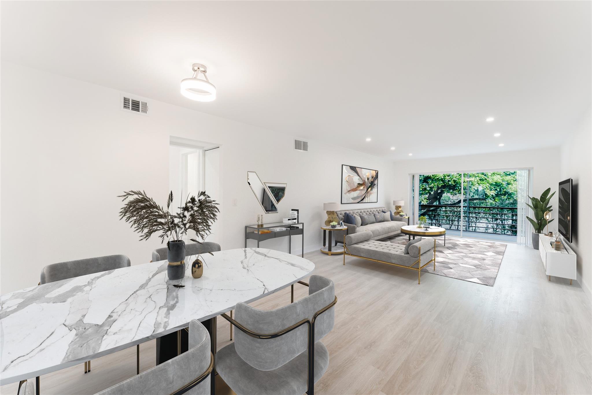 New Construction in this brand new interior on this luxury 1/1.5 apartment available with rapid approval. This unit was gutted to the studs and is being remodeled with high grade appointments and appliances. Convenient washer/dryer inside, huge walk in closet, oversized balcony with man made lagoon view in the back. FAST APPROVAL AND RAPID MOVE-IN. Plenty of guest parking, property is close to beach with development located on the Intracoastal - full amenities, pool, clubhouse, fitness room, and car wash.
*Unit is currently being finished - listing photos are of another completed property on site - same finishes