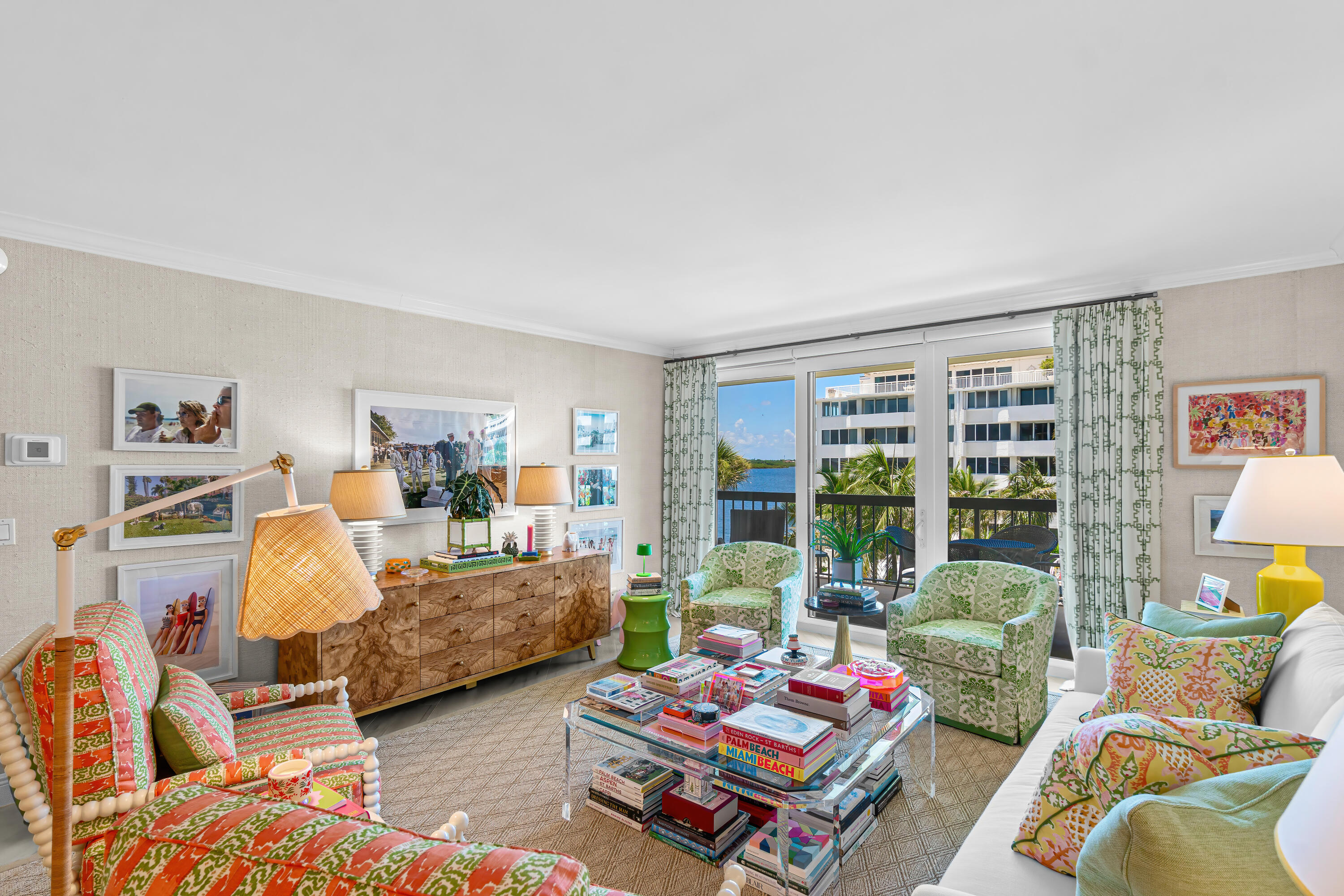 When you close your eyes and imagine the perfect Palm Beach condominium--this is it. This beautifully curated large 2BR/2BA condo along the Intracoastal was designed by acclaimed interior decorator Jonathan Winslow. The residence features crown moulding, high-quality finishes, abundant natural light, and custom Hunter Douglas light shades on all windows--fully remote controlled for effortless ambiance. New A/C units inside and out, along with many upgrades. Balcony offers stunning water views and unforgettable sunsets. Full-service building with 24-hour doorman, gym, pool, & clubhouse. Includes rare indoor + outdoor parking. Steps from private beach access, the Four Seasons, fine dining, Worth Ave, and PBI Airport. A move-in-ready Palm Beach gem. All special assessments paid in full.