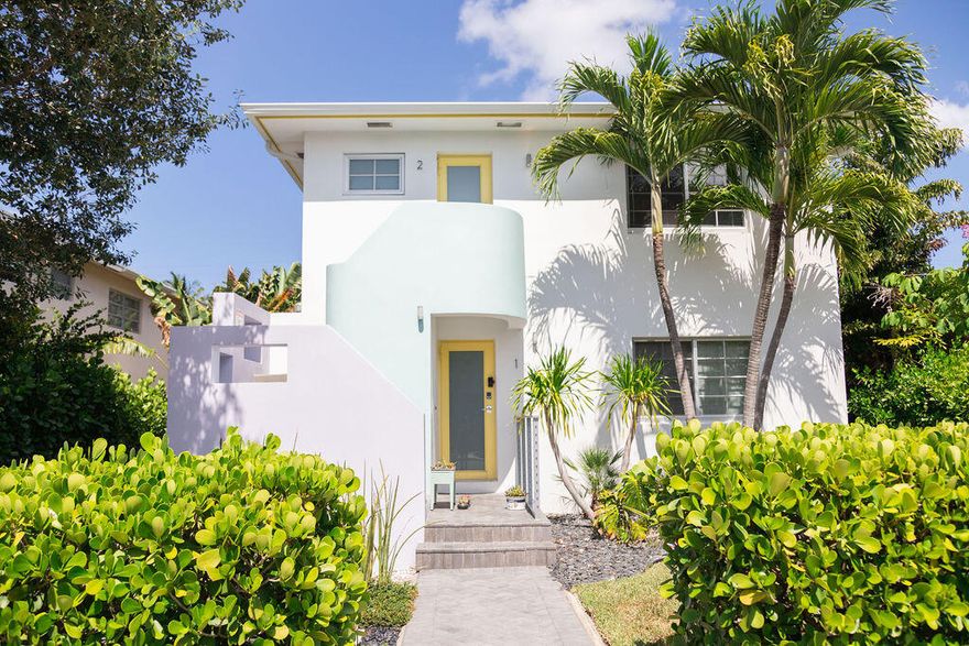 Looking for a fully renovated apartment in a perfect location? Look no further than this art deco inspired space just walking distance to beach and downtown in a cool historic neighborhood! You will fall in love with the updated finishes and features including new appliances like the Retro Mint Green Refrigerator, farmhouse sink, designer brick wall, newly tiled bathroom, original hardwood floors freshly stained & finished AND washer and dryer in unit! Relax on your private large screened in porch or in the perfectly manicured shared garden area! Both water and gas included in rent. Well behaved dogs and cats welcome.