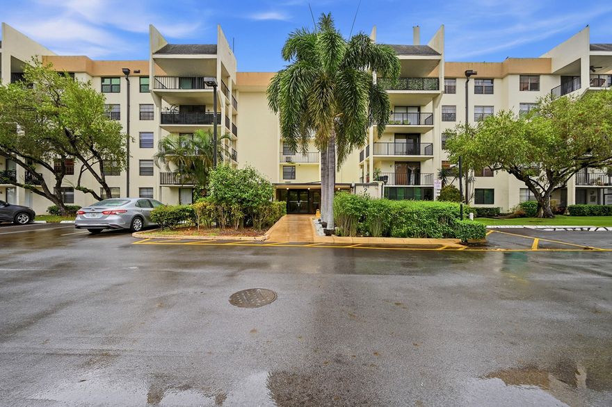 This is your opportunity to create a beautiful home in this 1-bedroom, 1.5-bathroom condo located in Tamarac. This unit features an oversized primary bedroom with a walk-in closet, a convenient half bathroom for guests, and a combined living and dining area. The kitchen offers a functional layout, and there are washer and dryer hookups in the unit for added convenience. The building includes elevator access and one assigned parking space. No rentals permitted in this community. All ages welcome.