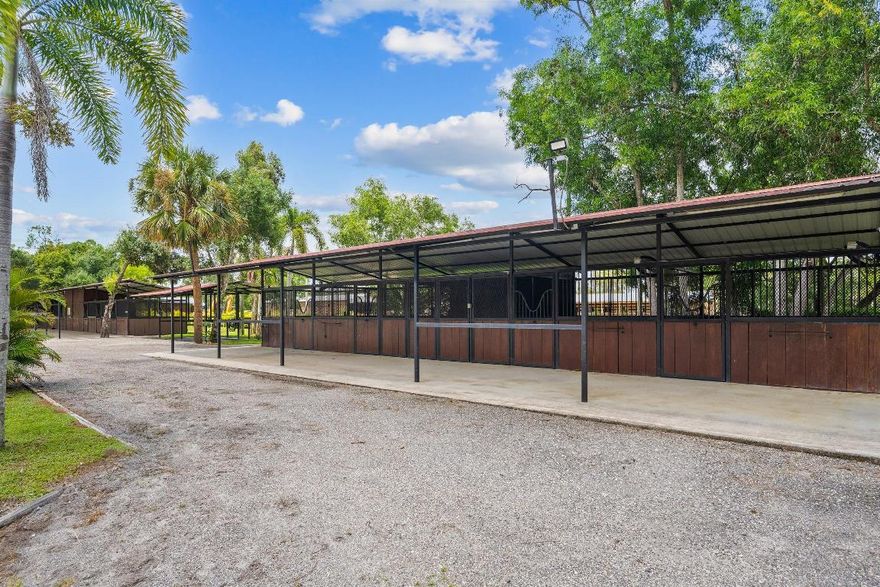Up to 5 stalls are available at this beautifully and professionally maintained 5-acre farm. The property is gated with electronic keypad access for security. It is shared with the owner, best suited for hunters or jumpers. Conveniently located down primarily paved B Rd, this property offers both accessibility and a peaceful, private setting. Boarders enjoy access to tack room with plenty of storage, feed room, 3 large paddocks, 2 covered crossties/wash racks with hot & cold water, and wide barn aisles that allow for separate grooming stations if desired. The property features 2 barns, with all stalls oversized at approximately 12' x 14', complete with custom-welded stall fronts and windows so horses can comfortably look out. Riding amenities are exceptional. The ~250' x 150' lighted arena features premium GGT sand and fiber mix footing, recently laser-graded and prepared by renowned Wordley Martin, with freshly painted arena fencing. Boarders have access to an equally large riding field, perfect for getting out of the ring and keeping horses happy. A wide bridle path encircles the entire property, partially shaded by beautiful, mature trees, ideal for warm-ups and cool-downs.

Additional amenities include a large covered viewing area, laundry facilities, and a restroom. The farm is equipped with a brand-new, top-of-the-line water filtration system that filters all water for the barn, ensuring the highest quality water for your horses,included in rent. Treadmill is available at an additional cost if desired.

Dry Stall Rates:
- Annual: $800 per stall/month - Inquire for annual payment schedule
- Seasonal: $1,200 per stall/month - payment in full prior to move-in
- Full-care board available. Inquire for rates.

This is a rare opportunity to board in a quiet, well-appointed facility with outstanding care, footing, and amenities at an unbeatable rate. Once you're here, you won't want to leave!