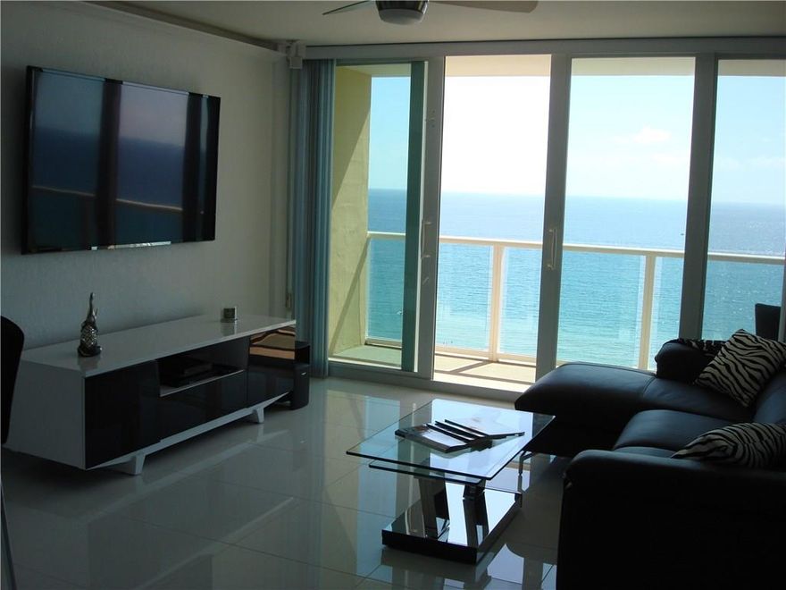 COME TO PARADISE! LUXURIOUS OCEANFRONT CONDO, WITH MAGNIFICENT DIRECT OCEAN VIEWS FROM EVERY ROOM. 1 BEDROOM + 1.5 BATH RESIDENCE, CRAFTED WITH THE FINEST OF DETAILS. TOTALLY NEW WITH HIGH-END FINISHES: GRANITE IN KITCHEN AND BATHROOMS, DOUBLE SINKS, FUL L SIZE WASHER/DRYER, PORCELAIN FLOOR THRU-OUT, TOP OF THE LINE SS FRIGIDAIRE APPLIANCES AND MORE. NO EXPENSE WAS SPARED! FABULOUS AMENITIES, INCLUDING BEACH, POOL, CLUBHOUSE AND GYM, EXCELLENT LOCATION! THIS CONDO IS A MUST SEE!