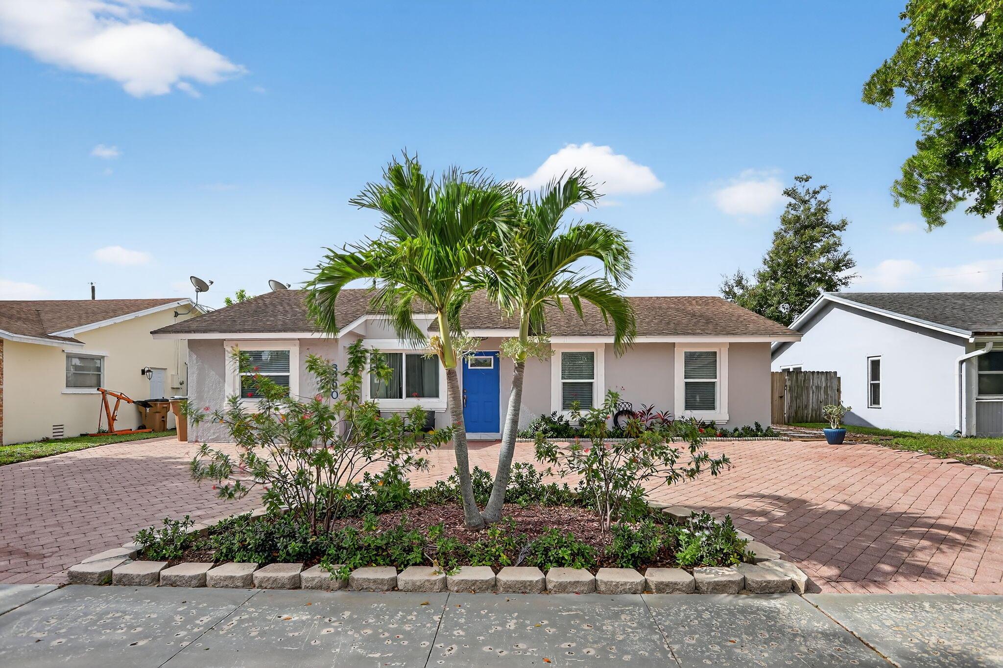 Beautifly updated 4 bed/2 full bath home in a quiet family oriented neighborhood. Close to popular restaurants and two shopping plazas.Conveniently located between Fla Turnpike and I 95, just off Hillsboro Blvd.Two parks just a short walk away with playground, great for families with kids and dogs.Only 4.7 miles to the beach!This house is loaded with upgrades:WATER HEATER: JULY 2025, AIR CONDITIONING:MARCH 2022,STAINLESS-STEEL ELECTRIC STOVE,REFRIGERATOR,DISHWASHER:JULY 2022, MICROWAVE:2024, WASHER & DRYER:2023,Front door, sliding patio door and all windows are huricane proof.Guest bathroom fully updated 2020,Master bathroom fully updated 2024.Roof 2010 (available four-point inspection-June 2025)All interior walls redone-smooth.All interior and closet doors changed 2020,Front door 2025
