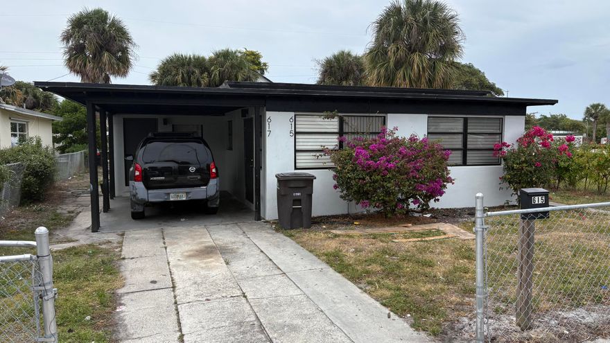 CBS duplex with 2 legal units. Front 2/1 is tenant occupied at $1,750/month. Rear 1/1 is tenant occupied at $1,350/month. Total gross income $37,200/year. Tenants pay water and electric. Property sold AS IS with inspection period. Do not disturb tenants. Showings by appointment only with accepted offer and proof of funds. Ideal investment opportunity.