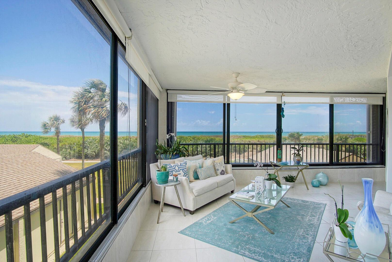 ANNUAL LEASE only. Beautiful 2nd floor, 2 bedroom, 2 full bath unit, meticulously updated unit featuring an expanded living room furnished with a modern style perfect for entertaining and with slight ocean view from the spacious lanai. Also includes private pool and hot tub for Seascape I cluster, garage and only a 5 minute walk to the ocean. New roofs installed 2025, and milestone structural work complete! Enjoy beautiful Ocean Village and the many amenities it has to offer including 3500 feet of private beach, 9-hole 3-par golf course, bocce ball, shuffle board, pickleball, multiple pools and hot tubs, brand new fitness center and clubhouse, new onsite restaurant, new resort style main pool and tiki bar open NOW, 24 hour manned gated community.