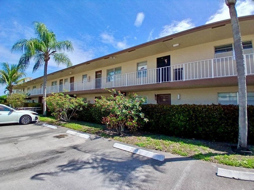 FIRST FLOOR 1 Bedroom, 1.5 Bath Condo in the Desirable and Peaceful 55+ Community of Oriole Gardens. This well-maintained unit offers a Bright Living Area, Functional Layout, and a Serene Garden View from the Enclosed Patio, Perfect for Relaxing. Features include Tile Flooring throughout, Ample Closet Space, and an Additional Storage Unit. Central A/C is approximately 4 years old. Enjoy Resort-Style Amenities including a Clubhouse, Pool, Fitness Center, Billiards, and Library. Conveniently located near Shopping, Dining, and Major Roads. Monthly Association includes Water, Maintenance, and Amenities.  The Unit is conveniently located just steps away from the Storage Unit, Laundry Room and Amenities.