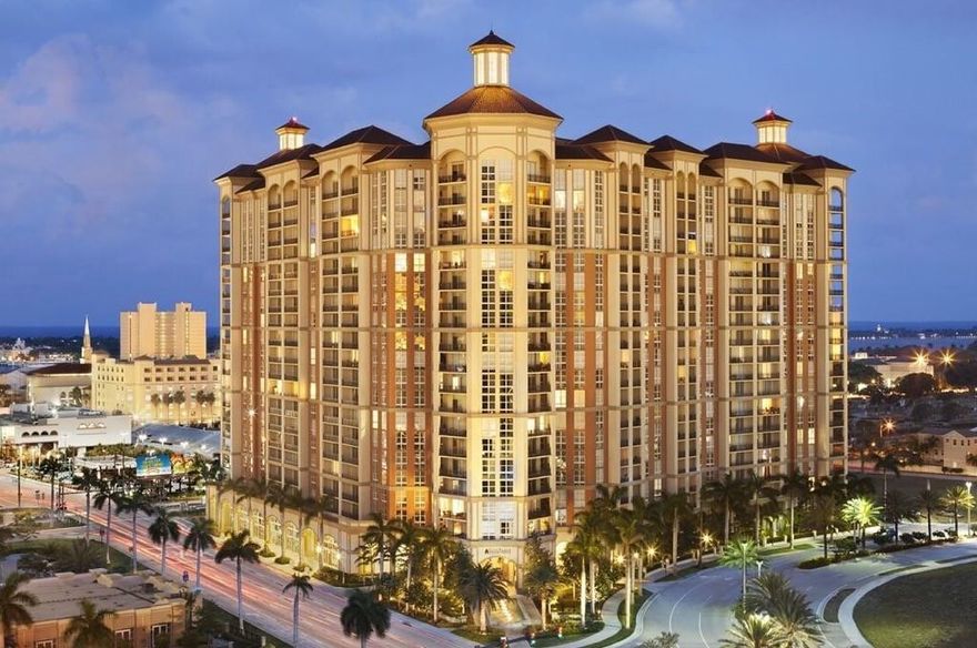 Beautiful furnish 1/1 northeast facing home - view of trendy CItyPlace which is only steps away.. Italian cabinetry, granite countertops, and stainless appliances - also washer/dryer. In the center of the cultural and arts district of WPB- walk to the Kravis Center for Performing Arts, and the Norton Museum...5 minutes from PB International Airport