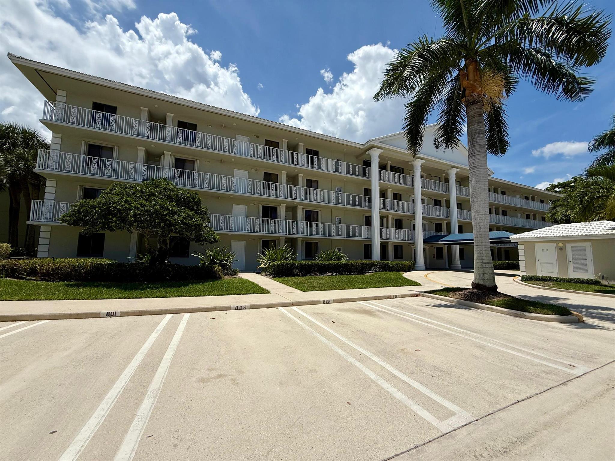 OUTSTANDING OPPORTUNITY! Spacious 2-bedroom, 2-bath Whitehall Condo on the 2nd floor, desirable end unit with beautiful views. Generous 1,385 sq ft layout featuring an eat-in kitchen, full-size washer & dryer, and a large utility room ideal for extra storage or home office. Relax on your private balcony accessible from the living room and master bedroom. Rent includes cable and water. No pets, no smoking inside the unit. Excellent location close to Palm Beach International Airport