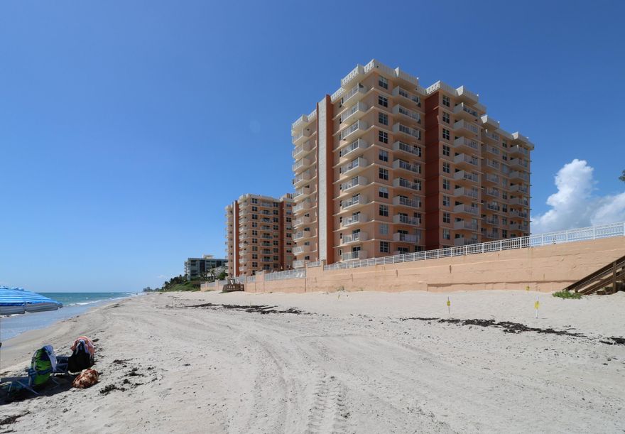 Amazing ocean views from beautiful penthouse condo located in exclusive Highland Beach.  Owners are allowed one small pet under 15lbs and there is no waiting period for investors to rent. 
 Current tenant pays $2365 and would love to stay.  Washer/dryer can now be installed in unit.