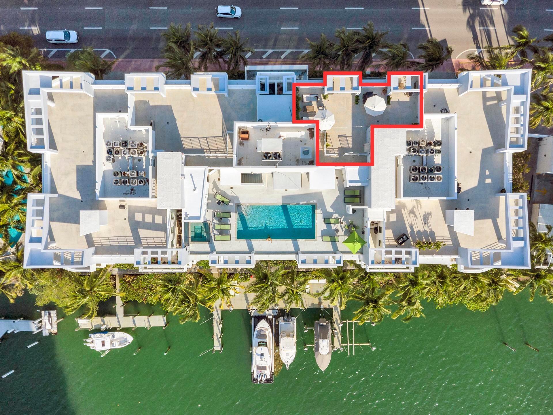 Experience the best of Miami Beach living in this exclusive penthouse at Nautica Condo, a newer boutique building with just 33 residences. This spacious 2-bedroom + den (currently used as a 3rd bedroom), 2-bath residence features an expansive 1,100 sq. ft. private rooftop deck with multiple sitting areas and breathtaking skyline and partial ocean views, perfect for entertaining or relaxing. Additional highlights include a brand-new A/C unit, in-unit laundry, and assigned garage parking with a private EV charger. Nautica offers a heated rooftop pool and spa with city skyline and sunset views, a fitness center with sauna, and a community lounge. Beach access is directly across the street. No current special assessments. Association has funded reserves and is financially secure.