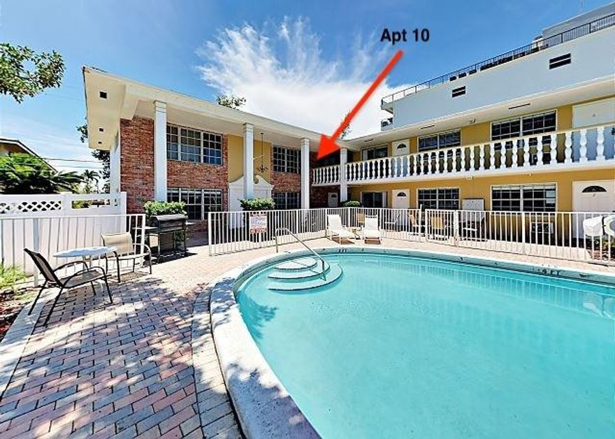 BEACH LIFE STARTS HERE. Furnished Studio apartment on the Pompano Beach barrier island in a beautifully maintained building. Bright, spacious living area, clean updated kitchen and bath. Move-in ready. Enjoy a sparkling pool, on-site laundry, and one parking spot. Just steps from the beach, with dining, shopping, restaurants and everyday conveniences close by. Ideal for anyone who wants ocean breezes, walkability, and an easy coastal lifestyle. Parking space available for additional $50 per month.