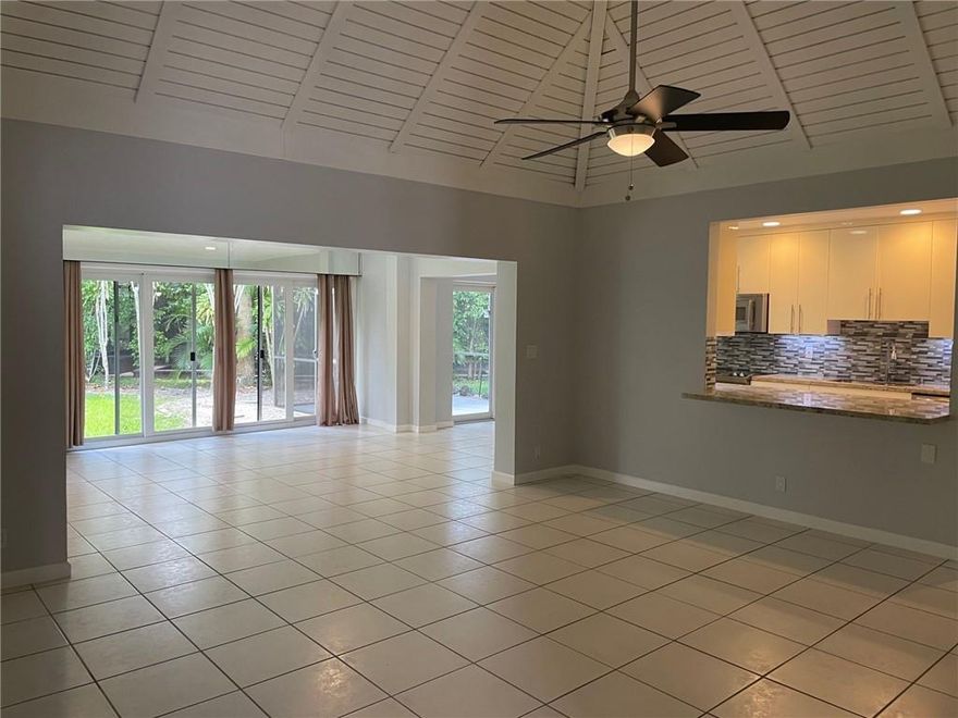 Priced to sale! Must See! Beautiful renovated 3 bed, 2 bath, 1 car garage with additional golf cart space, good size of Driveway for 4 or 5 cars, in heart of the Woodlands CC community section 5. The property is in great condition, open plan living room, cathedral ceilings, an upgraded kitchen with granite countertop, and stainless steel appliances. Impact doors and windows were installed in 2013. New sprinklers in 2022. It features LOTS of living space- living room, split bedrooms, a screened patio, and big walk-in closets. Enjoy the gorgeous pool at the Section 5 Clubhouse. Woodlands Country Club has closed and is considering a build-out on some of the old golf courses, adding larger homes and gates at the entrances. See at: https://abetterwoodlands.com/