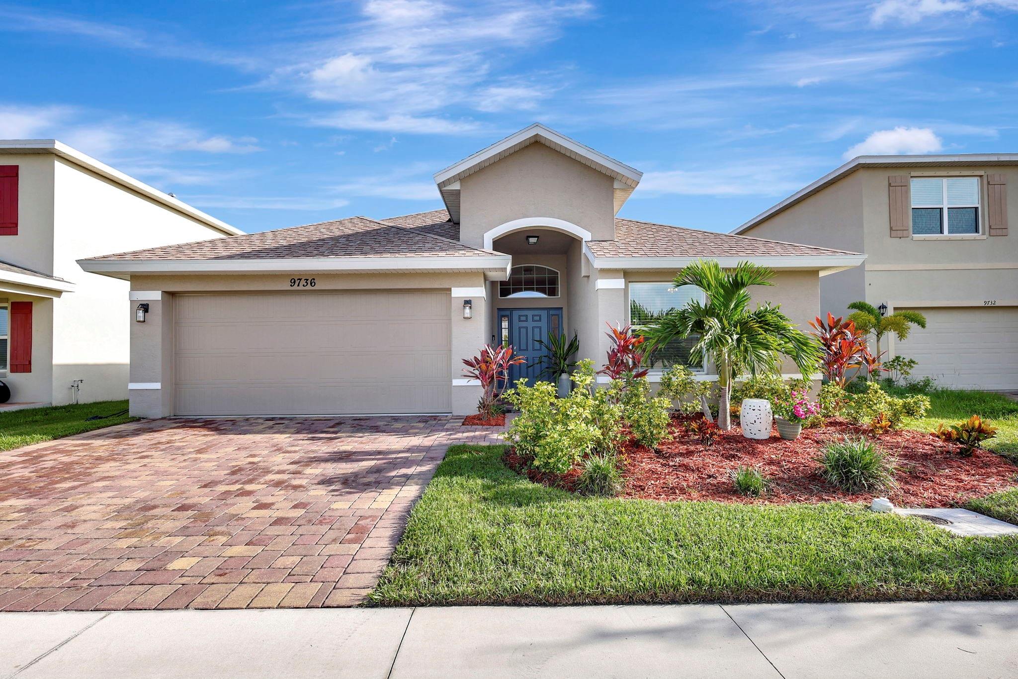 Welcome to this immaculate, move-in-ready home that’s better than new! Boasting 3 spacious bedrooms and 2 beautifully finished bathrooms.
Step inside to a large open concept great room, kitchen equipped with sleek stainless steel appliances, granite countertops, and a pantry.
The dining opens directly to an *upgraded, screened lanai*—
The primary suite features a tray ceiling, dual walk-in closets, and a luxurious ensuite bath complete with a double vanity, soaking tub, walk-in tiled shower, and a linen closet.
This desirable gated community offers a *manned security gate*, *resort-style pool*, *clubhouse*, *basketball courts*, & *jogging trails*—with *low HOA dues*.
Schedule your private showing today & make this exceptional property your next home!