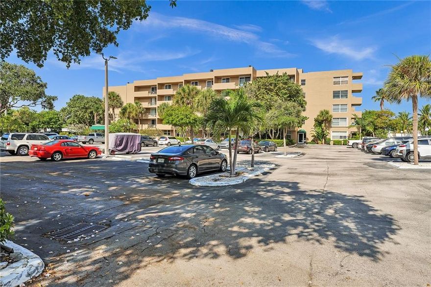 PRICE REDUCTION!  Rio Espana Condo offers so many things that other condos along the beach do not. 1. Pet-friendly 2. Units can be rented immediately and up to 12 x's per year. 3. Multiple parking spots. 4. Boat dockage to purchase or rent. 5. Private beach access w/ parking, bbq grills and pavilion. 6. RESORT STYLE POOL & HOT TUB overlooking INTERSECTING CANALS.  Nicely RENOVATED CORNER unit with tons of NATURAL LIGHT FLOW, OPEN KITCHEN with GRANITE COUNTERTOPS and STAINLESS-STEEL APPLIANCES.  TILE FLOORING throughout. Close to the NEW Pompano Beach beachfront entertainment district and Lauderdale by the Sea. Shop, Dine Relax - it's all here for you! DON'T MISS THIS INCREDIBLE OPPORTUNITY. The private beach access is across the street at the traffic light.  There are 11 parking spots, a pavilion, multiple bbq grills, showers and one of the widest beaches in the area.